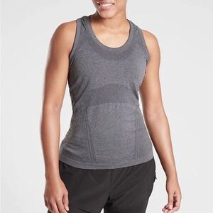 Athleta Momentum Heather Tank Top Women’s Medium Gray Solid Sleeveless